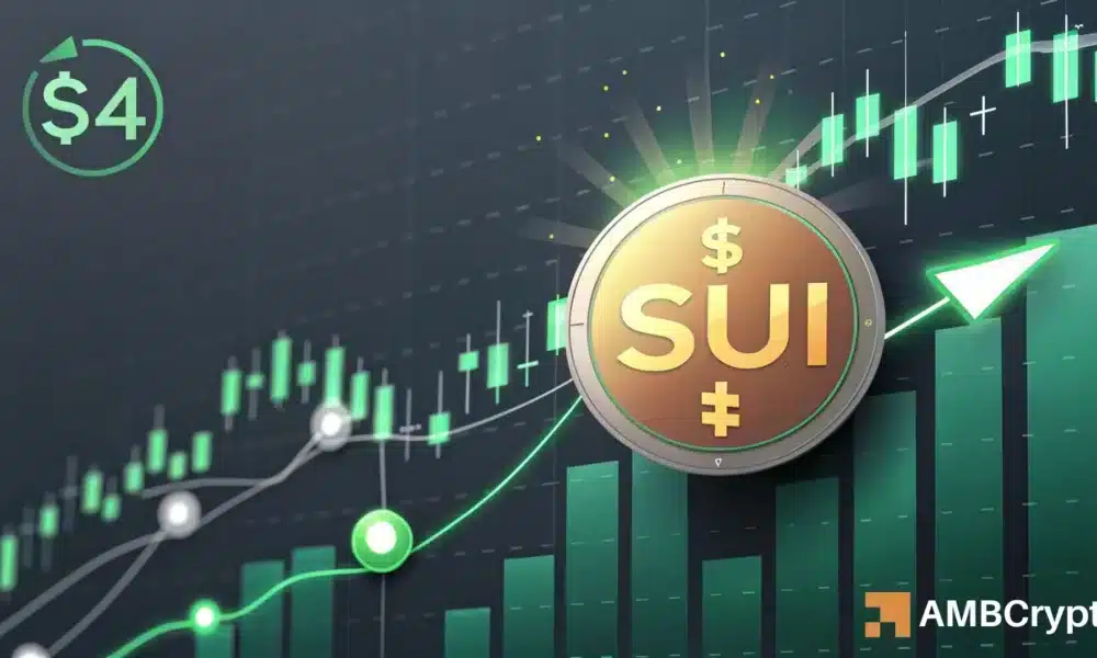 SUI 股票在关键突破后暴涨 6% – 或有望涨至 4 美元